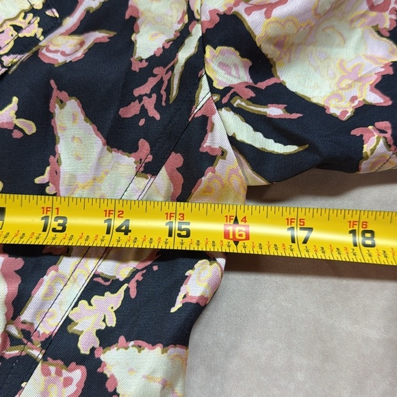 A.L.C. Emery Maritime Midi Dress Navy Multi Floral Asymmetric Belted Romantic 2 - Picture 12 of 16